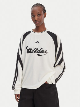 adidas adidas Блуза House Of Tiro KC4007 Бял Loose Fit