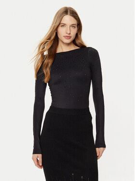 Guess Guess Боди W5RP09 KCDE0 Черен Slim Fit