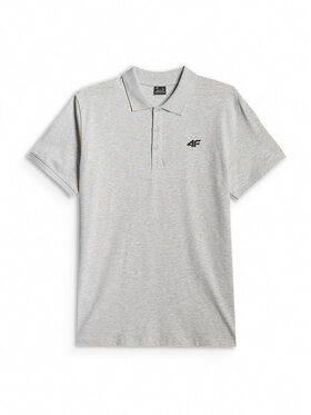 4F 4F Polo NOS Szary jasny Regular Fit
