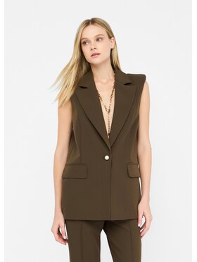 Liu Jo Liu Jo Gilet CF5048T2200X070A Verde Regular Fit