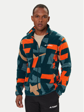 adidas adidas Fleecová mikina Terrex Multi Printed JM0137 Barevná Regular Fit