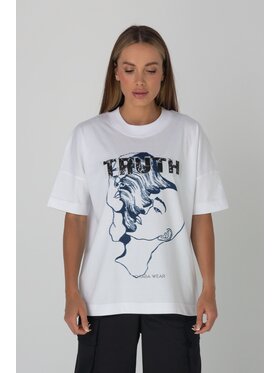 Chiara Wear Chiara Wear T-Shirt UNISEX Biały Oversize