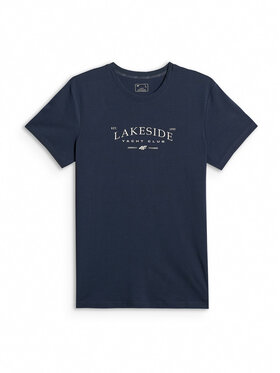 4F 4F T-Shirt LAKESIDE ESCAPE Granatowy Regular Fit