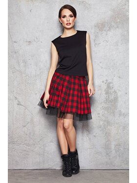 Infinite You Infinite You Spódnica M035 Czerwony Basic Fit