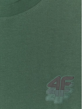 4F 4F T-Shirt COMMERCIAL 4 Zielony ciemny Regular Fit