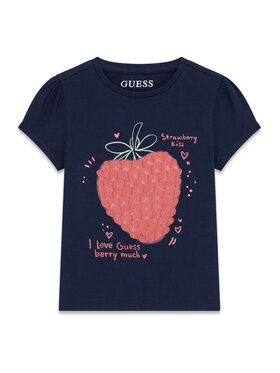 Guess Guess Tricou K6GI07 K6YW4 Bleumarin Regular Fit