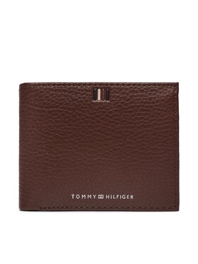 Tommy Hilfiger Tommy Hilfiger Veľká pánska peňaženka Th Central Cc And Coin Hnedá
