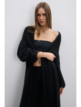 Fobya Fobya Kardigan F2111 Czarny Basic Fit