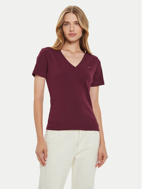 Tommy Hilfiger Tommy Hilfiger Marškinėliai New CodyWW0WW40584 Vyšninė Slim Fit