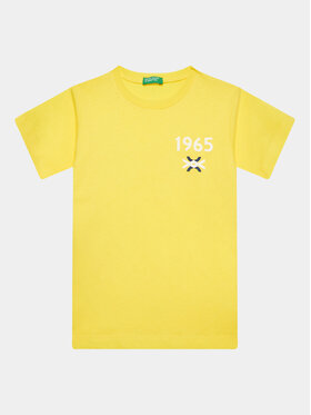 United Colors Of Benetton United Colors Of Benetton Тишърт 3I1XG109J Жълт Regular Fit