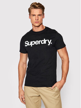 Superdry Superdry T-Shirt Cl M1011355A Czarny Regular Fit