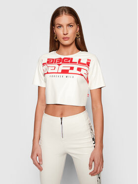 LaBellaMafia LaBellaMafia Halenka 21767 Bílá Cropped Fit