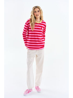 NAOKO NAOKO Longsleeve Sweet & Sour Różowy Regular Fit