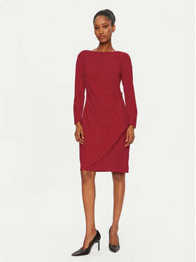 DKNY DKNY Cocktail obleka DD4H1242 Rdeča Slim Fit