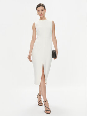 Trussardi Trussardi Kleid für den Alltag 56D00743 Weiß Regular Fit