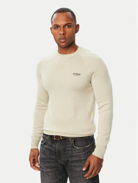 Guess Guess Pulover M6BR13 Z1361 Bej deschis Regular Fit