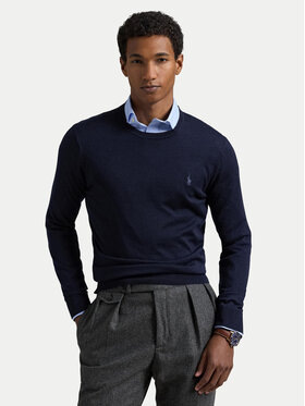 Polo Ralph Lauren Polo Ralph Lauren Sweter 710946143001 Granatowy Slim Fit