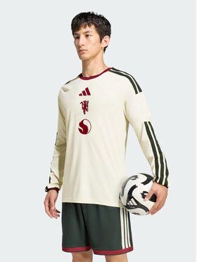 adidas adidas Koszulka techniczna 172087 Beżowy Slim Fit