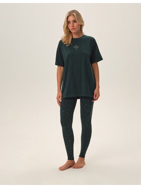 Henderson Henderson Piżama 41889 Zielony Regular Fit