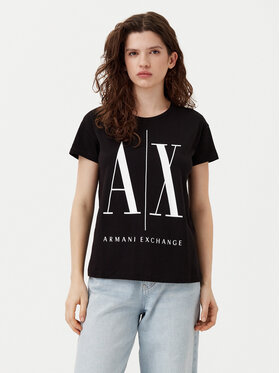 Armani Exchange Armani Exchange Футболка 8NYTCX YJG3Z 1200 Чорний Regular Fit