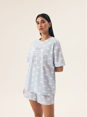 Henderson Henderson Piżama 42732 Niebieski Regular Fit