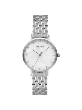 Obaku Obaku Zegarek V248LXCWSC Srebrny