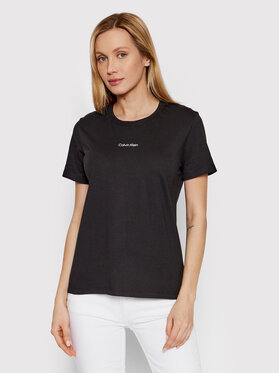 Calvin Klein Calvin Klein T-Shirt Micro Logo K20K203677 Černá Regular Fit