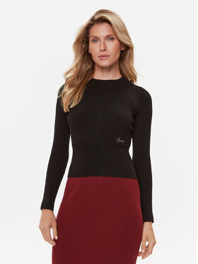 Guess Guess Sweter W3BR41 Z3940 Czarny Slim Fit