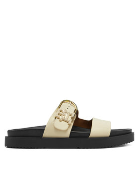 Tommy Hilfiger Tommy Hilfiger Pantoletten FW0FW08512 Écru