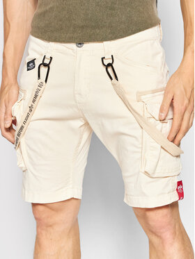 Alpha Industries Alpha Industries Bavlnené šortky Utility 116213 Béžová Regular Fit