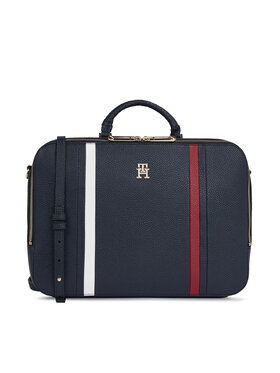 Tommy Hilfiger Tommy Hilfiger Portatīvā datora soma Th Emblem Laptop Bag Corp AW0AW15116 Tumši zils