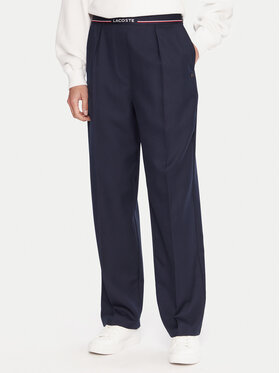 Lacoste Lacoste Hlače iz tkanine HF5307 Mornarsko modra Relaxed Fit