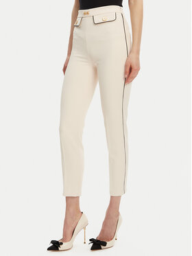Elisabetta Franchi Elisabetta Franchi Stoffhose PA-T71-51E2-V360 Écru Regular Fit