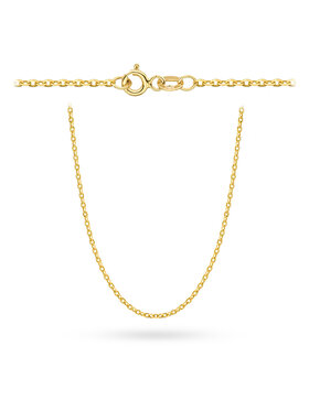 Fugart Fugart Naszyjnik Rolo diamentowany 45 cm FUG1-26-L00058-2 Złoty