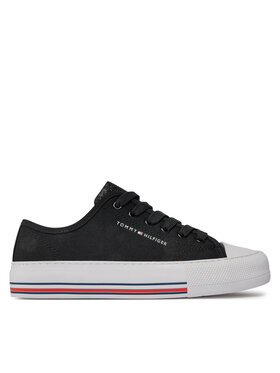 Tommy Hilfiger Tommy Hilfiger Кеди Low Cut Lace-Up Sneaker T3A9-33185-1687 S Чорний