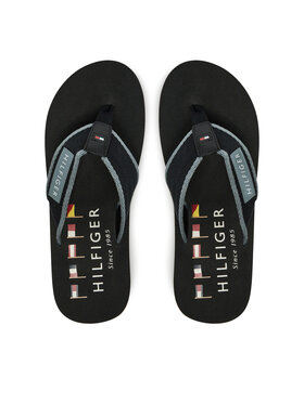 Tommy Hilfiger Tommy Hilfiger Flip-flops Patch Hilfiger Beach Sandal FM0FM05435 Fekete