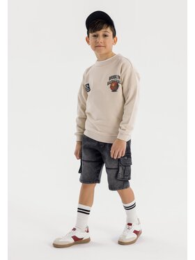 minoti minoti Szorty jeansowe 23short44 Czarny Regular Fit