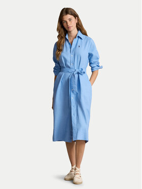 Polo Ralph Lauren Polo Ralph Lauren Sukienka koszulowa 211943992002 Niebieski Regular Fit