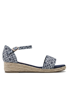 Tommy Hilfiger Tommy Hilfiger Espadrile Rope Wedge Sandal Denim T3A7-32776-0048 S Svijetloplava