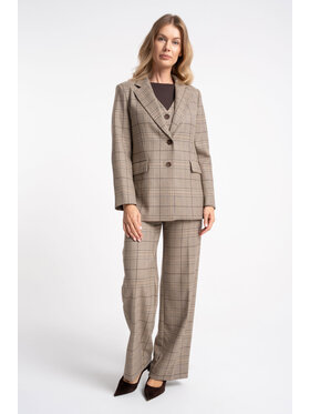 CLICK CLICK Marynarka 70-1000 Beżowy Classic Fit