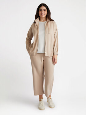 Fiorella Rubino Fiorella Rubino Pantaloni di tessuto P989L002061N002 Écru Cropp Fit