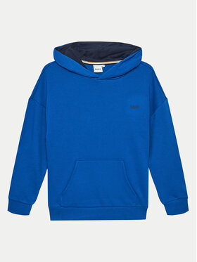 BOSS Boss Mikina J50714 S Modrá Loose Fit