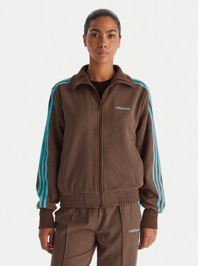 adidas adidas Majica dugih rukava JX5311 Smeđa Regular Fit