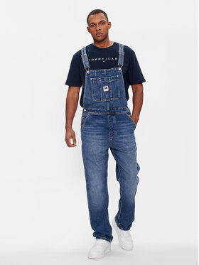 Tommy Jeans Tommy Jeans Latzhose Ethan DM0DM18204 Dunkelblau Regular Fit