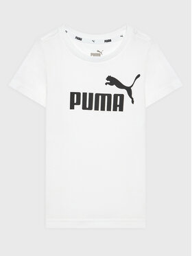 Puma Puma T-Shirt Essentials Logo 586960 Bílá Regular Fit