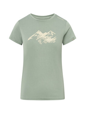 Viking Viking T-Shirt Lenta Bamboo Light Lady Zielony Regular Fit