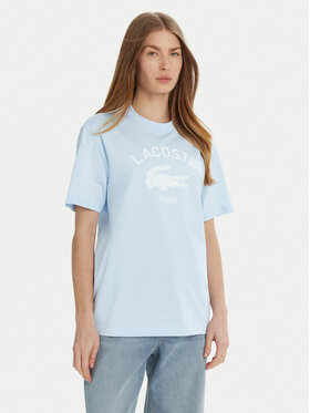 Lacoste Lacoste Marškinėliai TH2733 Žydra Regular Fit