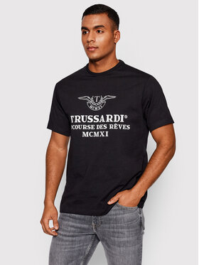 Trussardi Trussardi T-shirt 52T00595 Crna Regular Fit