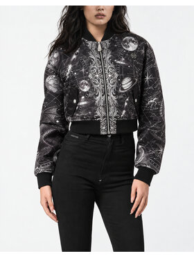 PHILIPP PLEIN PHILIPP PLEIN Bundy bomber 31131 Čierna Regular Fit
