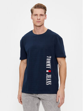 Tommy Jeans Tommy Jeans T-shirt Archive DM0DM18295 Tamnoplava Regular Fit